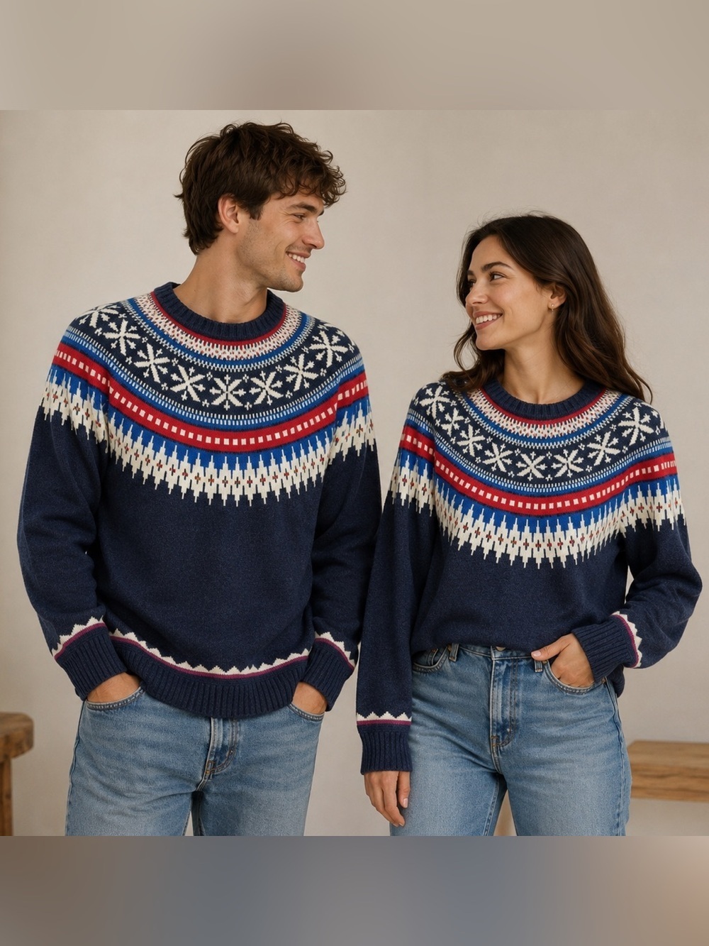 American Eagle Blue Knitted Men’s Sweater Size XXL Cotton Wool Blend Grandpacore